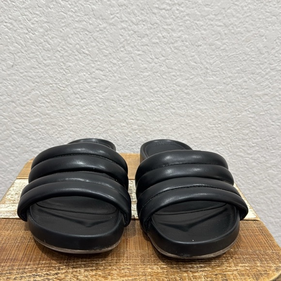 Vionic Mayla Blavk Dlide Sandals Size 8 - Picture 3 of 7